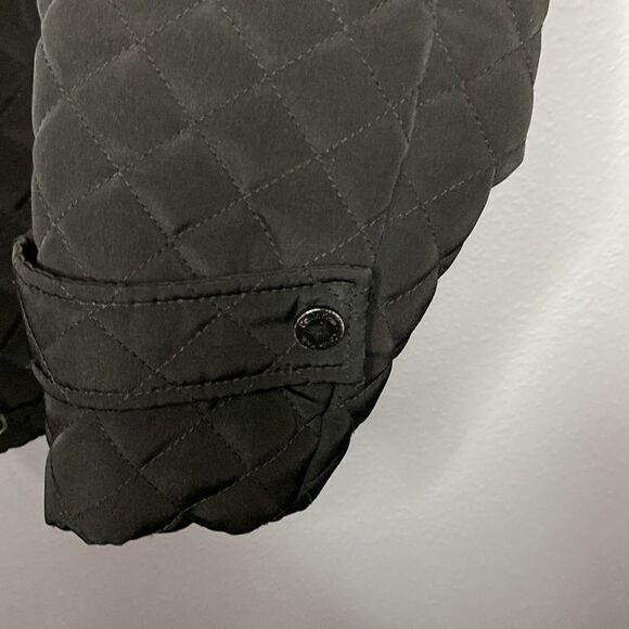 Calvin Klein Quilted Winter Black Hooded Jacket Size Medium - Picture 8 of 10